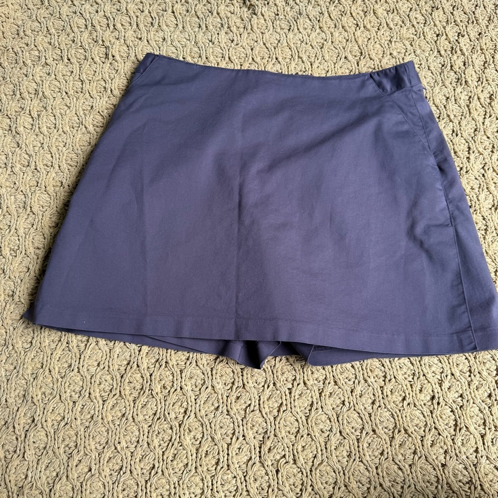 Adidas Stretch Skort Sz 14 w/Pockets Small Side Slit Tennis Wear Brown MSRP $65